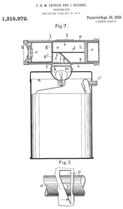 1315972
                        Photometer, P.A.M. Lacroix & J. Richard,
                        Sept. 16, 1919 -