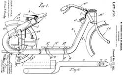 1371783
                            Motorcycle, Maurice Goudard, Marcel
                            Mennesson,1921-03-15, - Motorcycle with
                            engine mounted at rear axle.