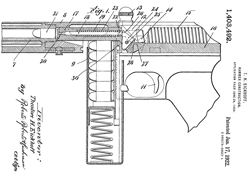 1403492 Hammer
                      construction, Theodore H Eickhoff, Auto Ordnance,
                      1922-01-17