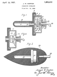 1624412 Submarine signaling, Joseph W Horton,
                  Western Electric, Filed: 1919-10-31