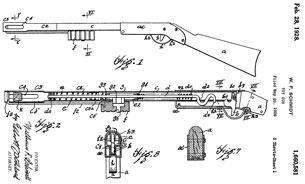 1660581 Toy
                      gun, Schmidt William F, All Metal Products Co, Feb
                      28, 1928, 124/66, 251/74 - pump action