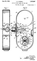 1767847
                        Motion picture camera and the like, Albert S
                        Howell, Bell and Howell, 1930-06-24 - 75/Filmo
                        Field Camera