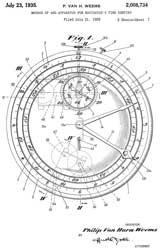 2008734 Method of and apparatus for navigators'
                    time keeping, Weems Philip Van Horn,1935-07-23
