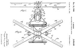 2456485
                      Helicopter with coaxial rotors, Bendix Vincent,
                      Helicopters Inc, App: 1943-11-23, Pub: 1948-12-1