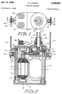 2458687
                      Blasting machine, Davis Alfred U, Jan 11, 1949
