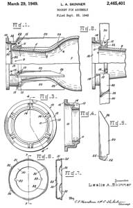 2465401 Rocket
                    fin assembly, Leslie A Skinner, App: 1943-09-23