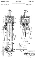 2501538
                              Magnetic measuring instrument, Walter
                              Ruska, Ruska Instr Corp, Filed: Apr 9,
                              1945, Pub: Mar 21, 1950