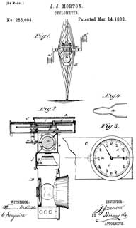 255004
                      Cyclometer, J. J. Morton, 1882-03-14