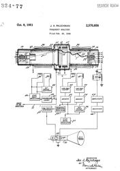 2570858
                      Frequency analyzer, Jan A Rajchman, RCA,
                      1951-10-09