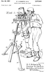 2572882
                            Mortar sight bracket and sight, Edgar C
                            Roberts,Jr George B Davis, Sec of War,
                            1951-10-30