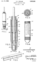 US2625585
                      Magnetic measuring gauge, Glen N Krouse,
                      1953-01-13