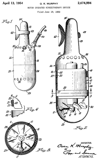 Niagara No. 1
                  Massage Hand Unit patent 2674994