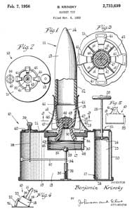 2733699 Rocket
                      Toy, B. Krinsky, 1956-02-07