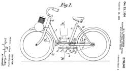 2768005 Footrests for pedal cycles fitted with
                    an auxiliary engine, Mennesson Marcel Louis, Societe
                    dApppareils, 1956-10-23