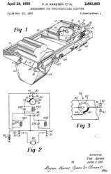 2883863
                      Arrangement for gyro-stabilized platform, Fred H
                      Karsten, James E Hill, Chicago Aerial Ind,
                      1959-04-28