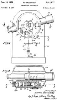 2911877 Geodetical
                  instruments, Drodofsky Martin, Carl Zeiss AG,
                  1959-11-10, 356/139; 356/143; 33/282