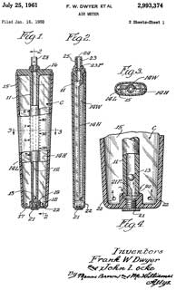 2993374 Air
                    meter, Frank W Dwyer, Locke John, DWYER Manuf,
                    1961-07-25