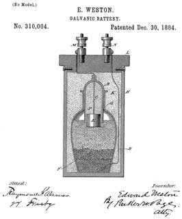 310004 Galvanic
                  Battery, Edward Weston, Dec 31, 1884