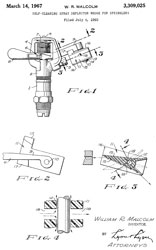 3309025
                      Self-cleaning spray deflector wedge for
                      sprinklers, William R Malcolm, 1965-07-06 - Wobble
                      Wedge