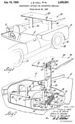 3455594 Aerodynamic spoiler for automotive
                    vehicles, James E Hall (Wiki), Jerry R Mrlik (10
                    patents), James G Musser, (3 patents), Frank J
                    Winchell (64 patents, GM, 1969-07-15, - Chevy
                    Chaparal teamwork