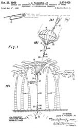 3474405
                            Method and apparatus for detecting the
                            presence of enemy personnel in subterranean
                            chambers, Louis R Padberg Jr, Navy,
                            1969-10-21