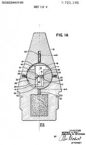 3721195 Liquid revolution counter for fuze
                  arming, W Egli, A Severson, Honeywell, App:
                  1971-06-01