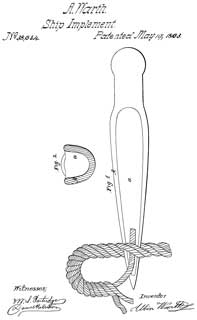 38634 Ship
                      Implement (Imporved Marline-Spike) , Albin
                      Warth,1863-05-19, 57/23