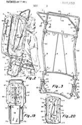 3889859 Pack frame and sack therefor, Mark T
                    Joseph, Samsonite, App: 1973-06-14, Pub: 1975-06-17,
                    Exp: 1992-06-17