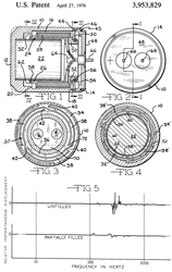 3953829
                      Partially filled fluid damped geophone, Charles F.
                      Boyle, Sparton Corp,1976-04-27