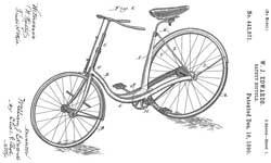 442871 Safety bicycle, William J.Edwards,
                  1890-12-16