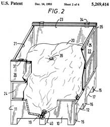 5269414
                      Intermediate Bulk Container, Olivier J. L.
                      D'Hollander, Dow Corning, 1993-12-14