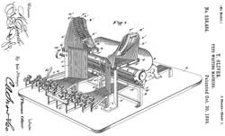 528484 Type-writing machine, Thomas Oliver,
                  1894-10-30