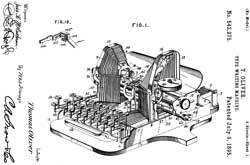 542275 Type Writing Machine, Thomas
                  Oliver,1895-07-09