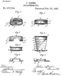 577764 Collapsible Cup, J. Lines, 1914-02-2