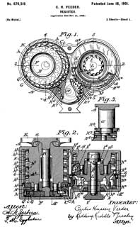 676519 Register,
                      C.H. Veeder, Veeder Mfg Co, June 18, 1901