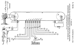 788728 Apparatus
                      for electromagnetically receiving, recording,
                      reproducing, and distributing articulate speech,
                      &c., Valdemar Poulsen,1905-05-02
