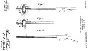 880386 Silent firearm, Hiram Percy Maxim, Maxim
                  Silent Firearms,App: 1907-03-07, Pub: 1908-02-25