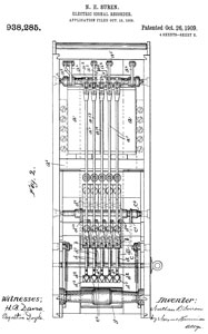 938285
                      Electric-signal recorder, Nathan H Suren, Gamewell
                      Fire Alarm Telegraph Co., Oct 26, 1909