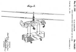 D166851
                      Cargo-carrying rotary wing aircraft and the like,
                      Geoffrey G. Clewlow, Gyrodyne, 1952-05-27