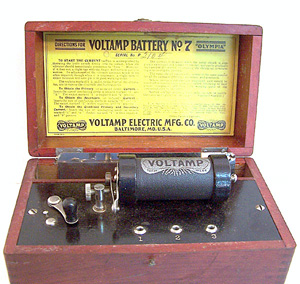 Voltamp No. 7 Portable
          Electric Battery