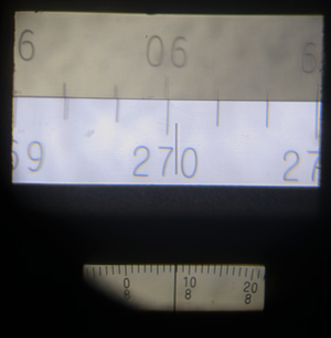 Wild T2 theodolite vertical circle
                  w/micrometer not quite set correctly