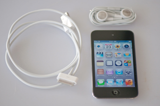 iPod touch
                with USB cable & ear buds