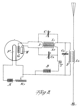 Lee De Forest
            patent 1507016 Regenerative Radio Receiver