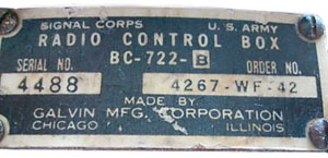 BC-722-B
                label