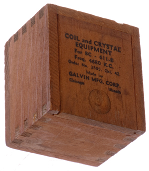 BC-611 Coil and
                  Crystal Equipment Box