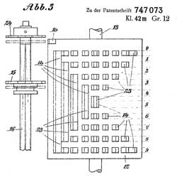 DE747073C/en Calculating machine with a single
                  staggered roller surrounded by setting wheels,
                  Herzstark Curt, App: 1938-08-19, W.W>II, Pub:
                  1944-09-06