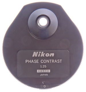 Nikon Phase
                  Contrast 1.25 Condenser