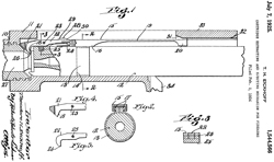 1544566
                      Cartridge extracting and ejecting mechanism for
                      firearms, Theodore H Eickhoff, Auto Ordnance,
                      1925-07-07