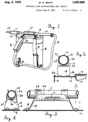 1869869
                      Portable fire extinguisher and sprayer, Smith
                      Myron H, D B Smith & Company Inc, Aug 2, 1932