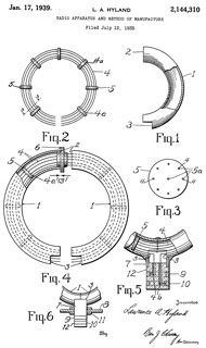 2144310 Radio
                  apparatus and method of manufacture, Hyland Lawrence
                  A, Bendix Radio Corp, Jan 17, 1939